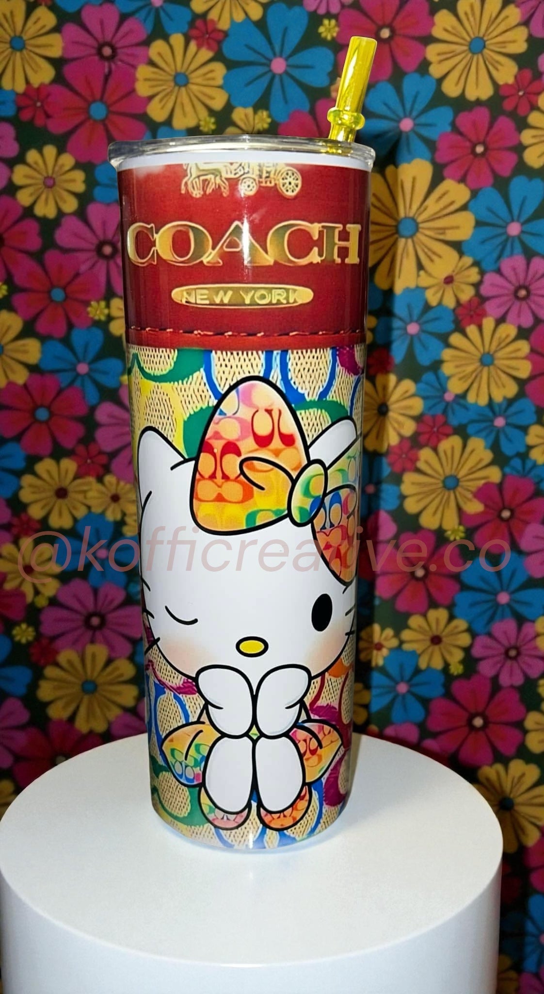 Coach-Inspired Hello Kitty Tumbler – Limited Edition