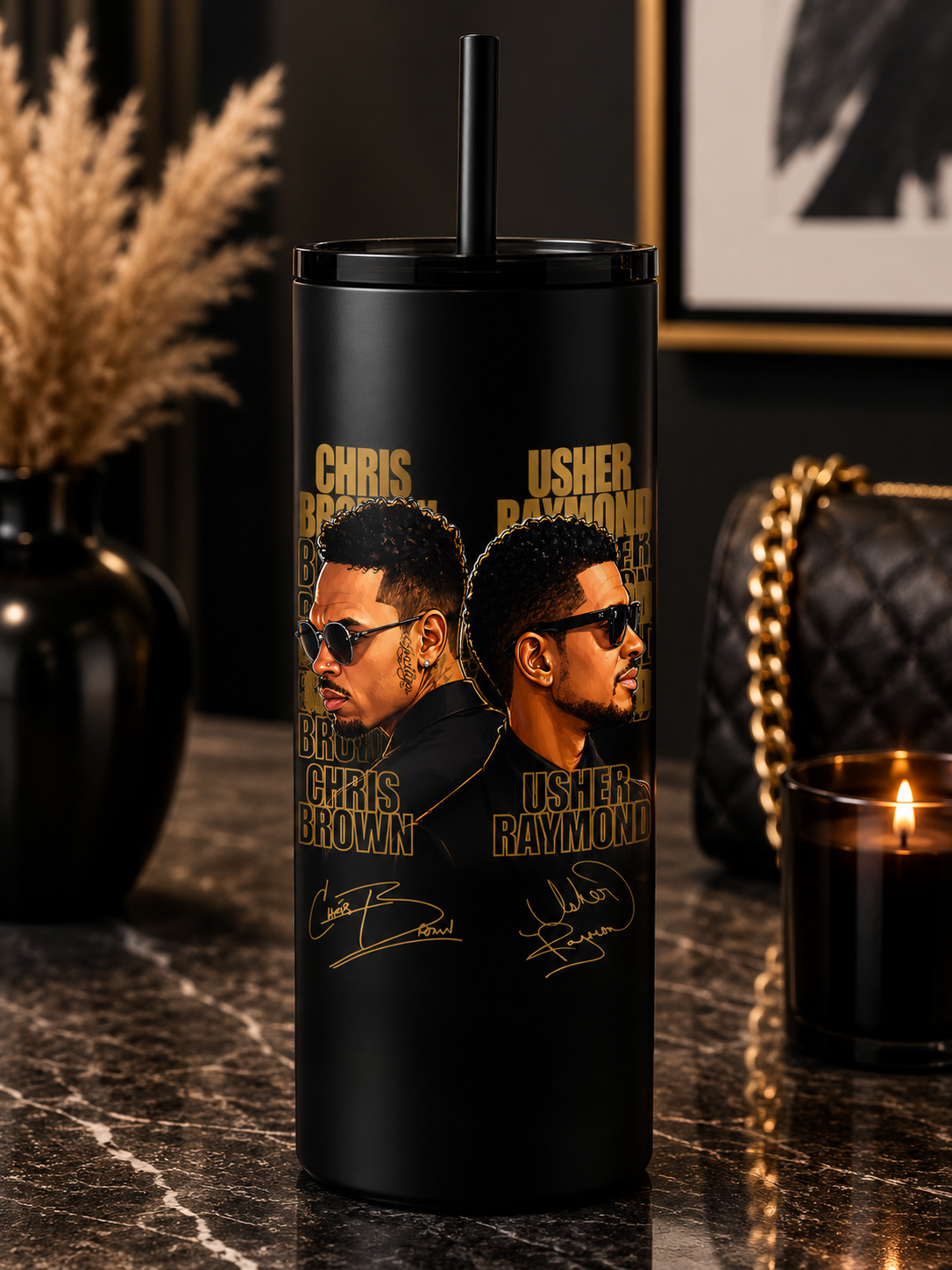 Signature Gold R&B 20 oz Matte Acrylic Insulated Tumbler