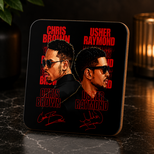 Red R&B Premium Ceramic Coaster