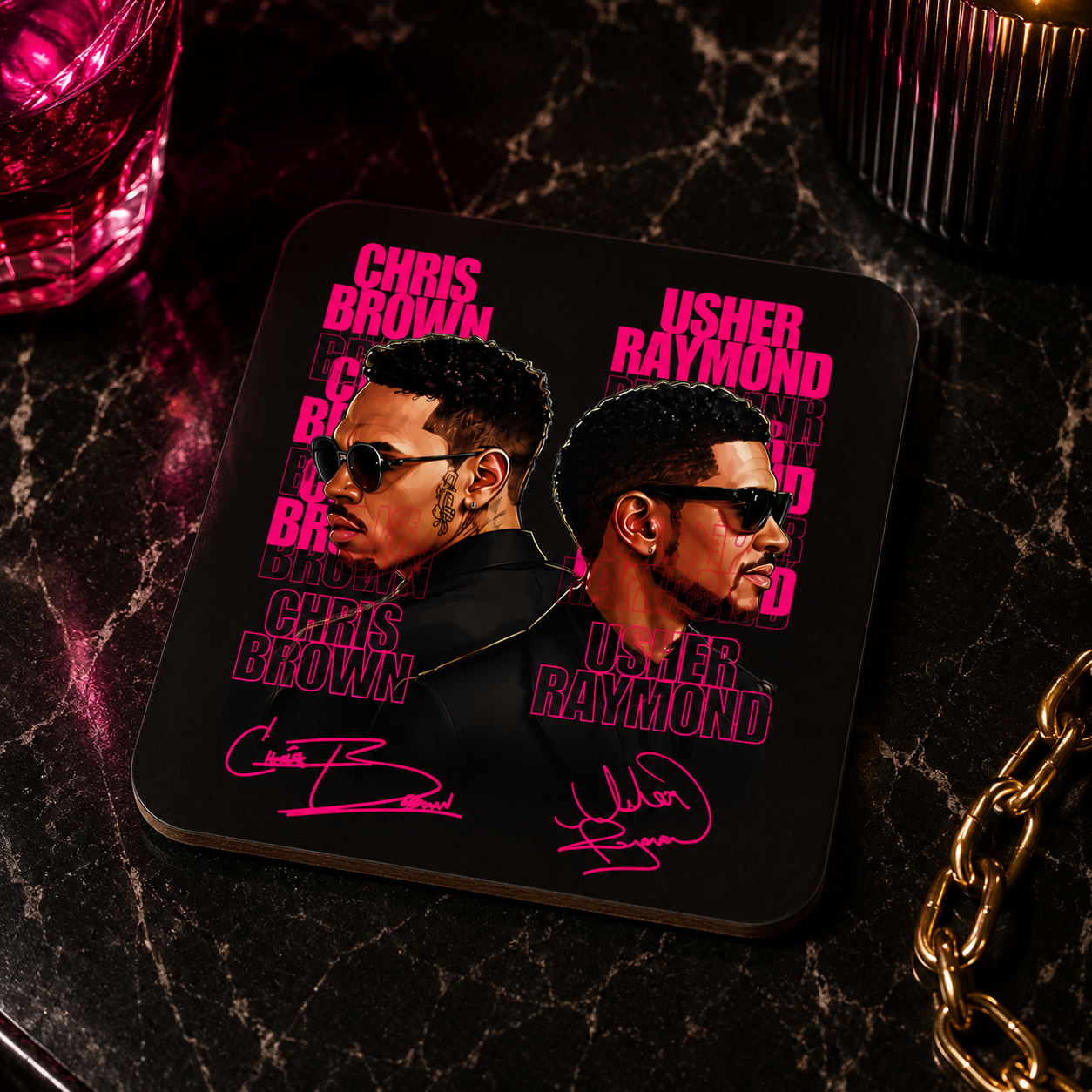 Pink Babe Premium Ceramic Coaster