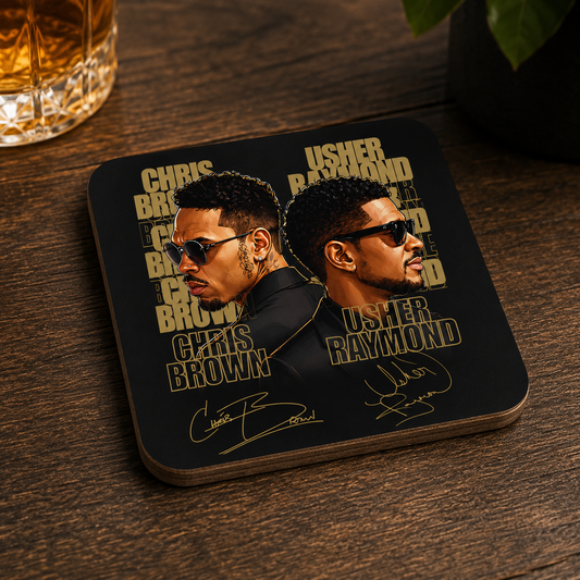Signature Gold R&B Ceramic Coaster