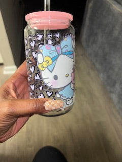 Koffi Inspired Kawaii Glass Cup